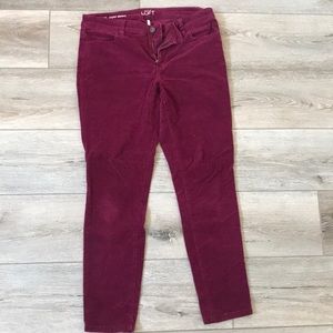 LOFT corduroy skinny pants